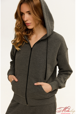 Худі на блискавці Luna LC-026h Karo